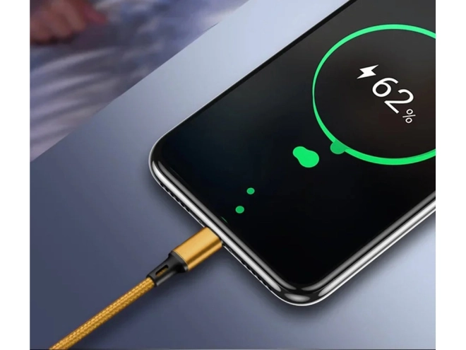 3v1 usb kabel za telefon lightning kabel iphone micro usb tip-c 1,2 m – Žlutý