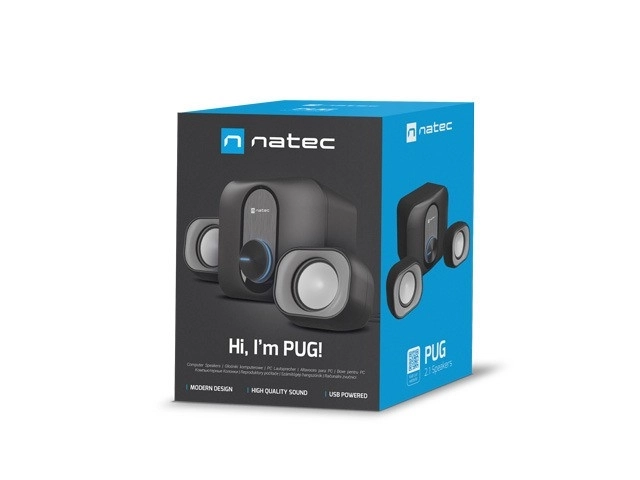 Reproduktory PUG 11W RMS 2.1 černé