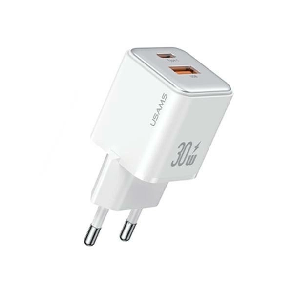 Síťová nabíječka USB-C+USB-A PD 3.0 30W rychlé nabíjení