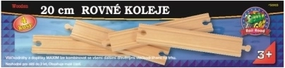 Maxim rovné koleje 20 cm – sada 4 ks
