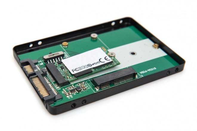 Adaptér SATA/HDD 2,5" M.2 /mSATA SATA 3,6 Gbit/s, zápis až 520 MB/s Hliníkový