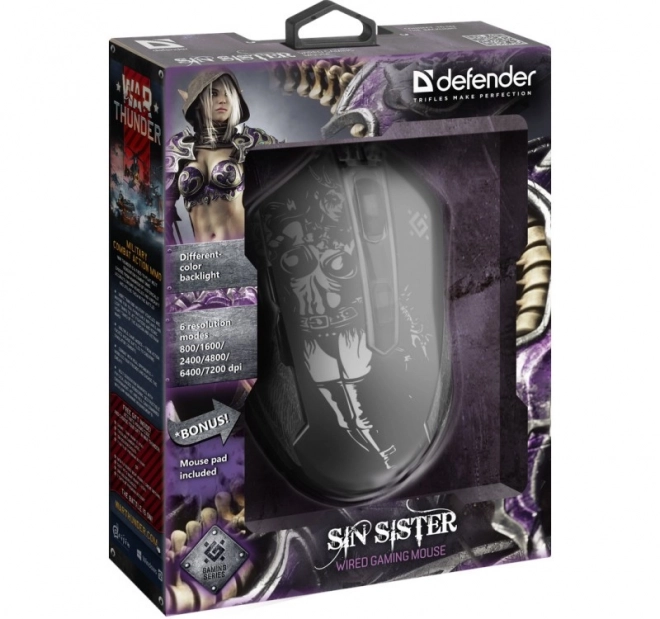 SIN'SISTER GM-933 optická herní myš 7200dpi 6P