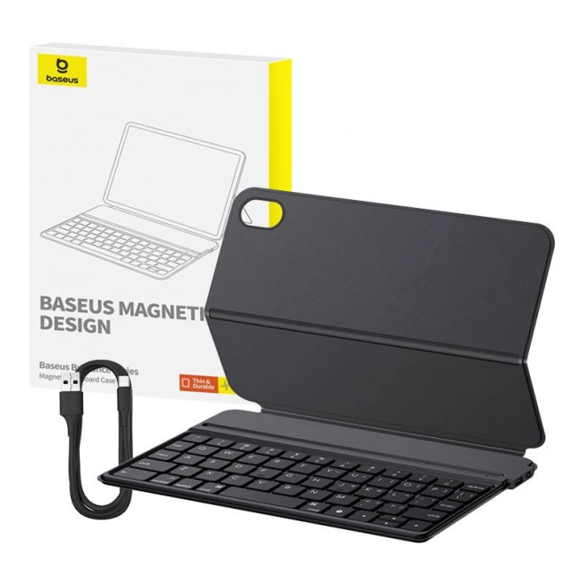 Magnetické pouzdro s klávesnicí Baseus Brilliance pro Pad Mini 6 8,3" (černé)