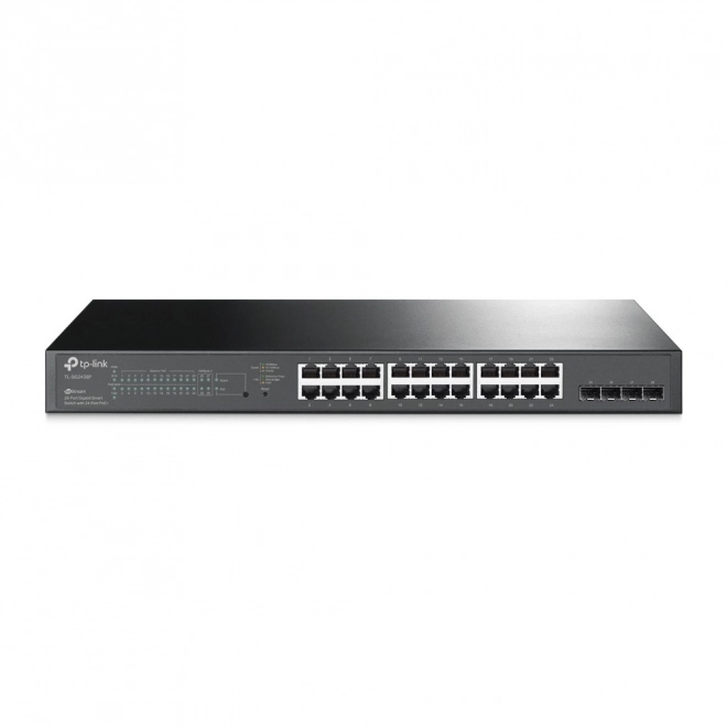Přepínač TP-Link JetStream 28 portů gigabitových PoE+ s 4 SFP