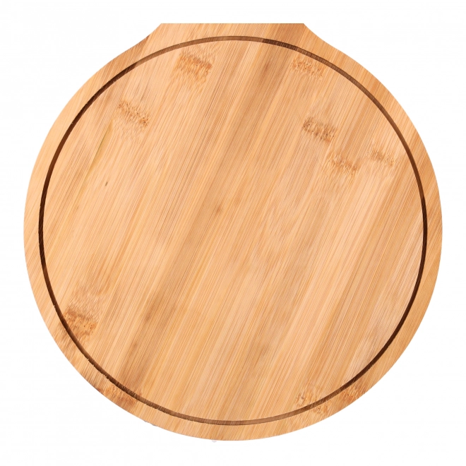 Dřevěná deska na pizzu - kulatá – 40 x 27 x 1 cm
