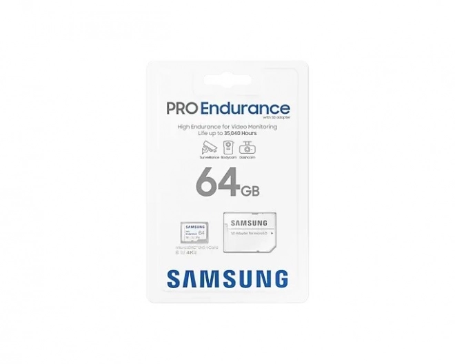 Paměťová karta Samsung Pro Endurance 64GB + adaptér (MB-MJ64KA/EU)