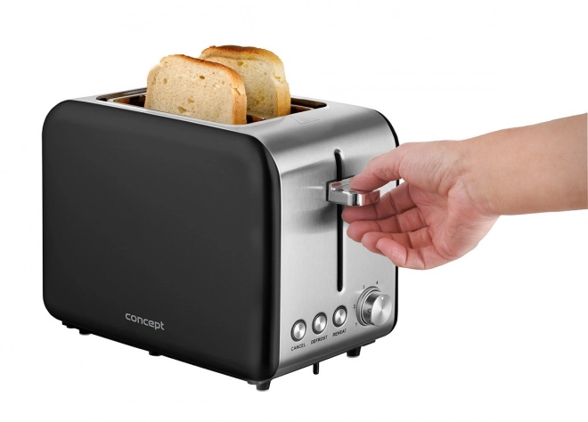Toustovač Inox Černý