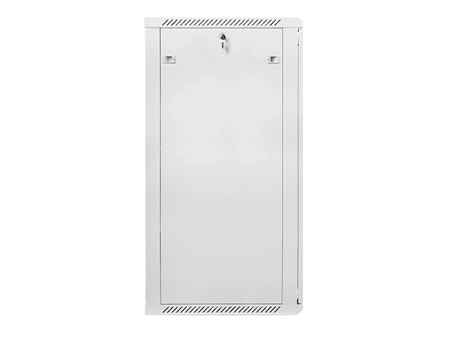 Nástěnná instalační skříň 19" 27U 600x600 mm se skleněnými dveřmi