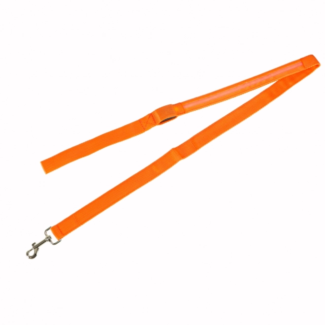 Oranžové LED svítící vodítko pro psy