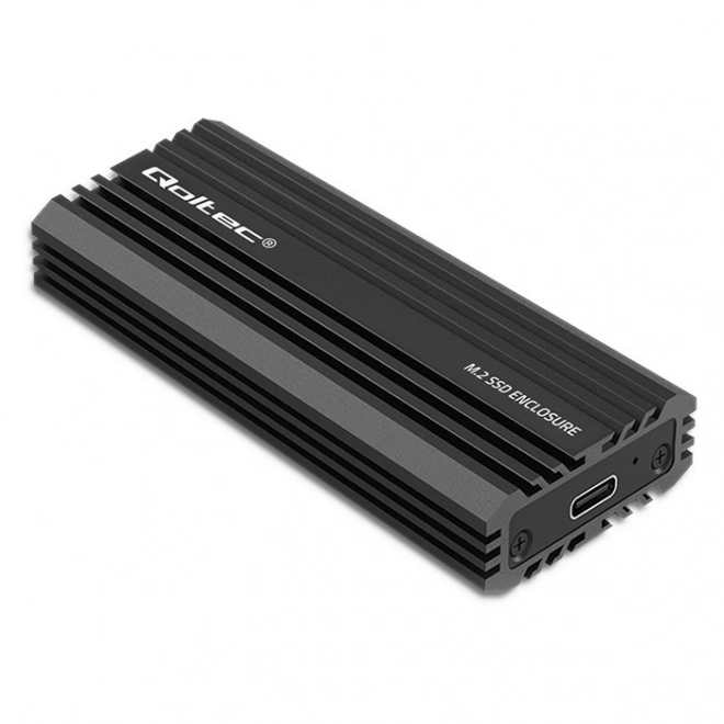 Qoltec obal na M.2 SSD NVMe a SATA s USB-C připojením, 2TB kapacita