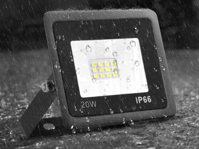 Venkovní LED reflektor 20W 6000K vodotěsný IP66
