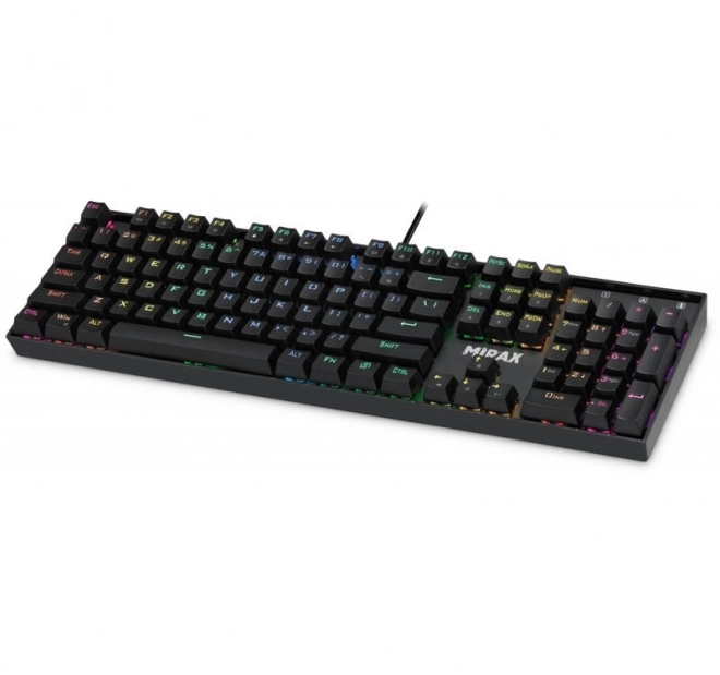 Mechanická klávesnice MIRAX GK-352 s RGB podsvícením černá