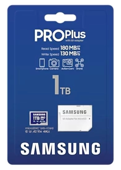 Karta MicroSD MB-MD1T0SA/WW 1TB PRO+ + adaptér MB-MD1T0SA/EU