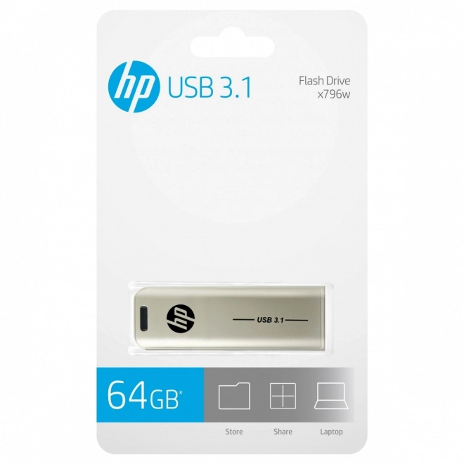 Flash disk USB 3.1 64GB HPFD796L-64