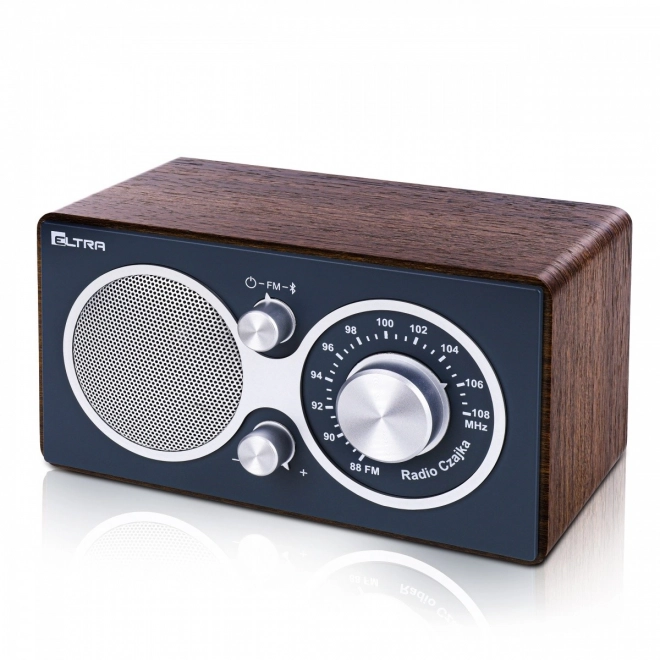 rádio CZAJKA bluetooth, šedé dřevo