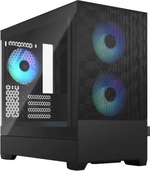 Počítačová skříň Pop Mini Air RGB černá TG průhledná
