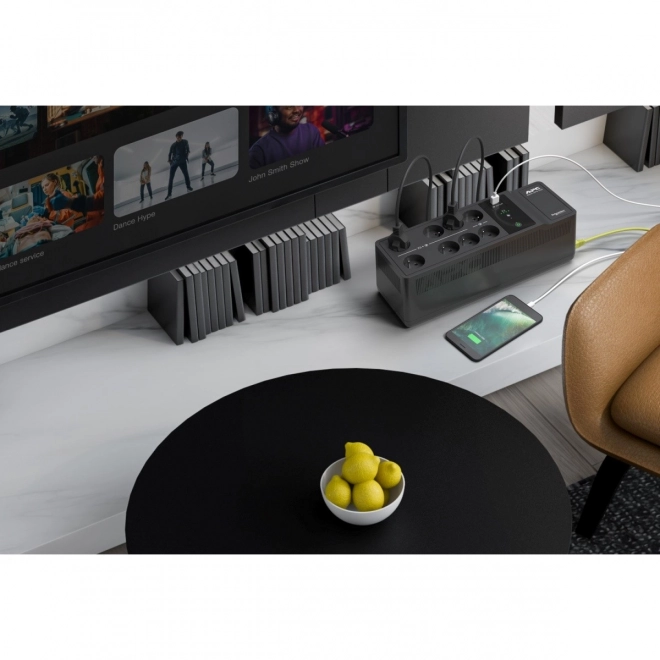 Záložní zdroj APC Back‑UPS 500 VA, 8 zásuvek typu E, USB