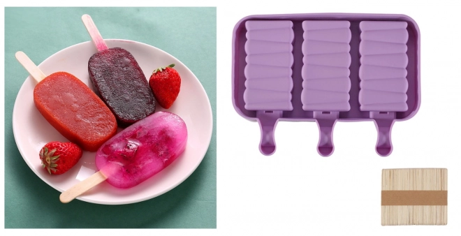 Silikonová forma na zmrzlinu a sušenky na tyčce FALE CAKESICLES