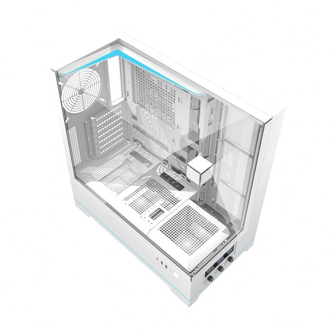 Počítačová skříň Darkflash DY450 bez ventilátorů (bílá)