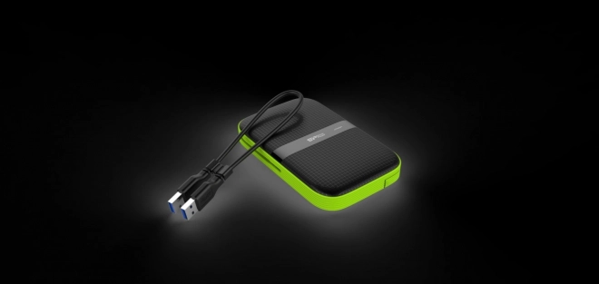 ARMOR A60 1TB USB 3.0 ČERNÁ-ZELENÁ/PANCÉŘOVÁ Nárazuvzdorný/prachotěsný a vodotěsný