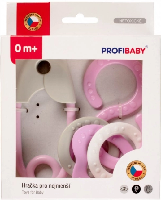 Chrastítko špendlík a osmička v krabičce