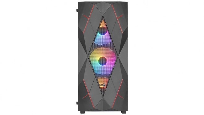 Obudowa střední věž Volcan černá RGB