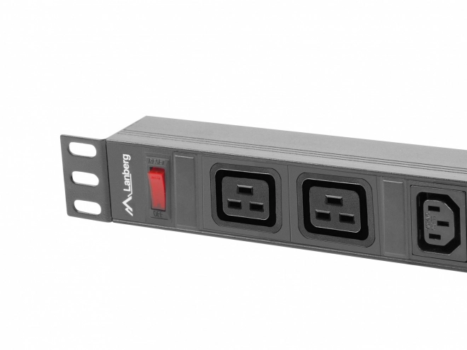 Rack PDU 19 palců 1U 16A 2x C19 8X IEC C13 černá C20 napájecí lišta