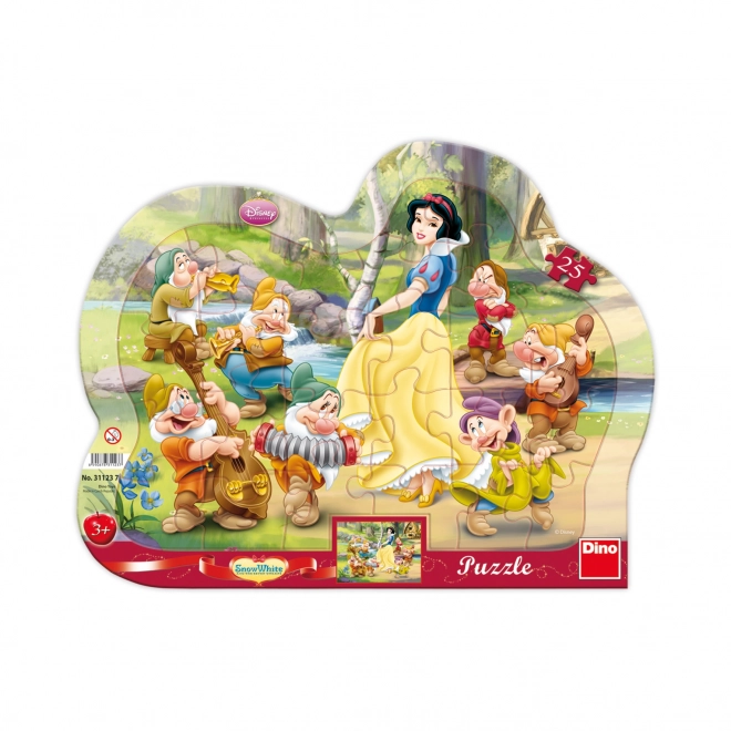 Puzzle Sněhurka a sedm trpaslíků 25 dílků
