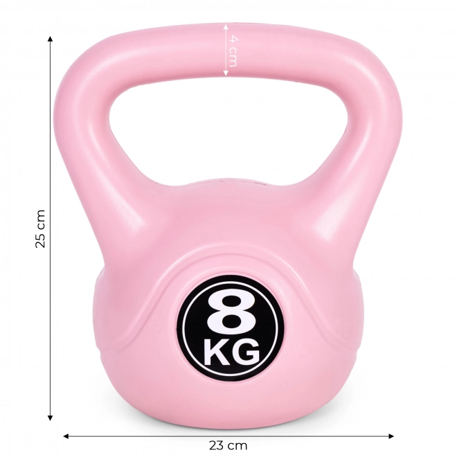 Kettlebell pro cvičení 8 kg růžová ModernHome