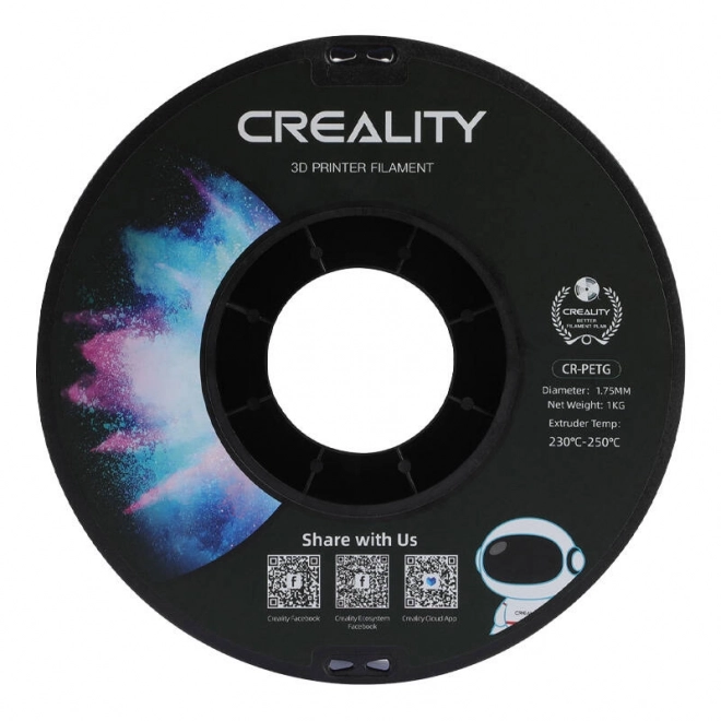 CR-PETG Filament Creality (Transparentní modrá)