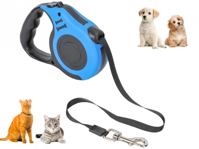Automatické vodítko pro psy – Modré
