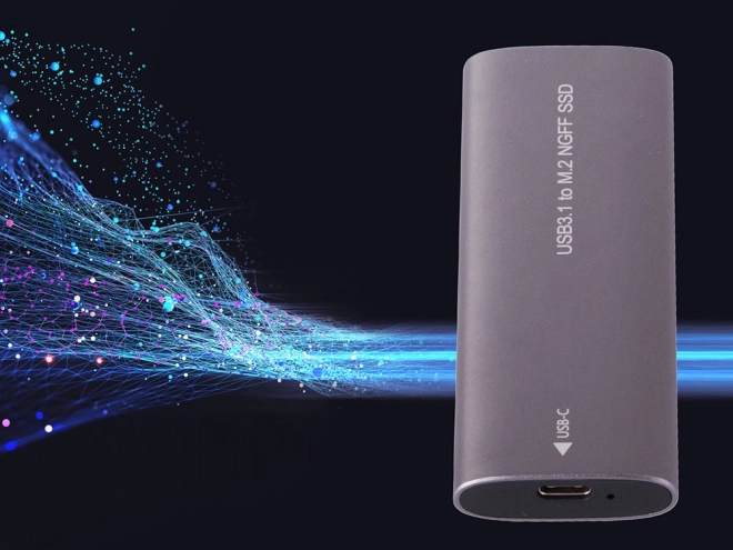 Externí box pro m.2 sata (ngff) ssd, usb 3.1 type-c, 2230–2280