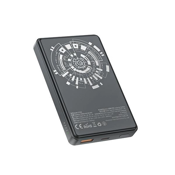 Bezdrátová powerbanka MagSafe 10000mAh 22,5W Černá