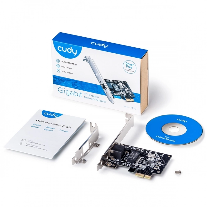 Gigabitová síťová karta PCI-E PE10