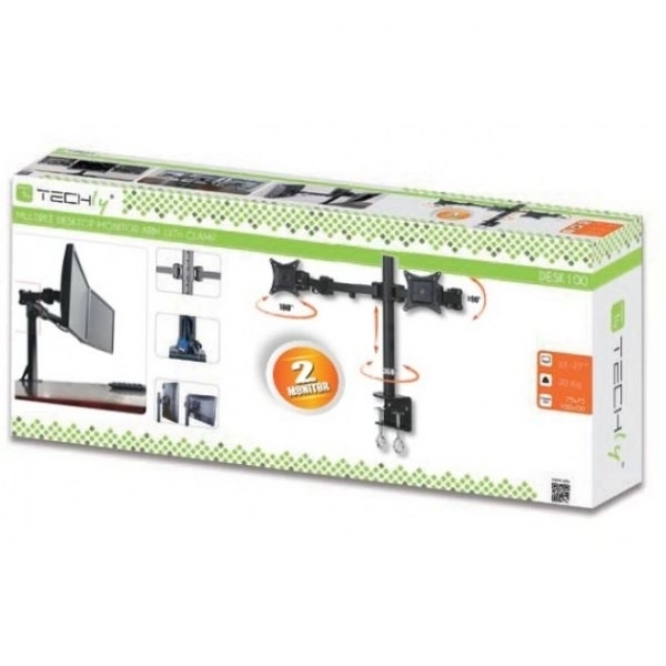 Stolní držák LCD/LED 13-27 palců dvojitý 2x10 kg