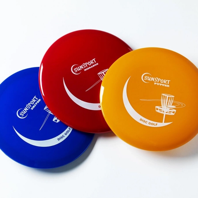 Sada DiscGolf Sunsport Pro - Putter, Mid Range a Driver Plast