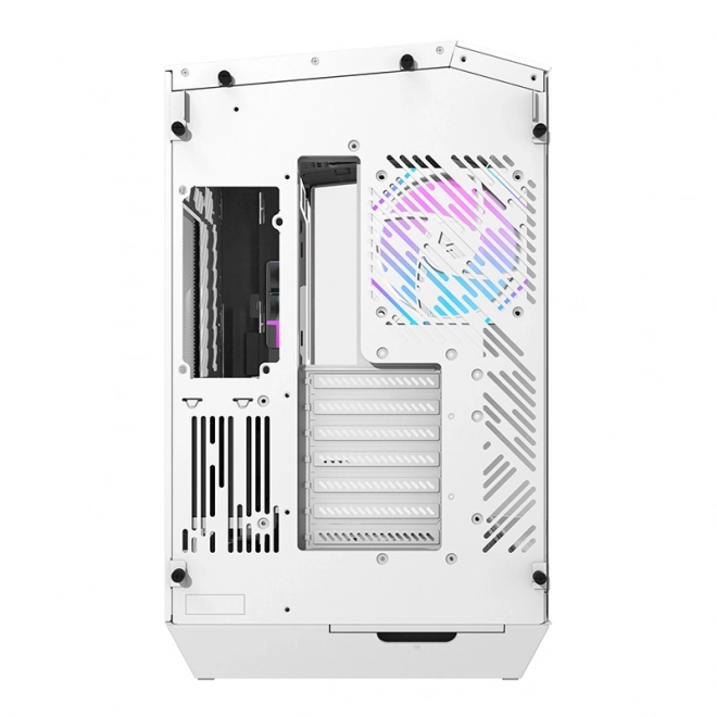 Počítačová skříň Darkflash s RGB ventilátory a držákem GPU bílá