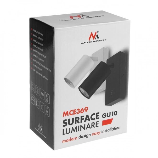 Nástěnná lampa Maclean se spínačem