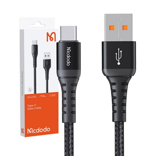 Kabel Mcdodo USB-A na USB-C 60W 3m černý