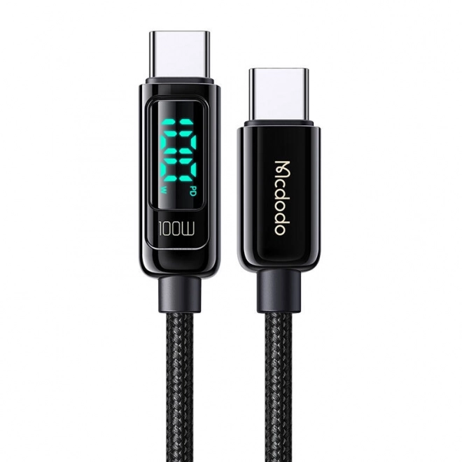 Mcdododo CA-8820 100W kabel USB-C na USB-C, 1,2 m (černý)
