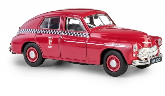 Polská lidová republika vozidlo Warsaw M20 taxi cherry