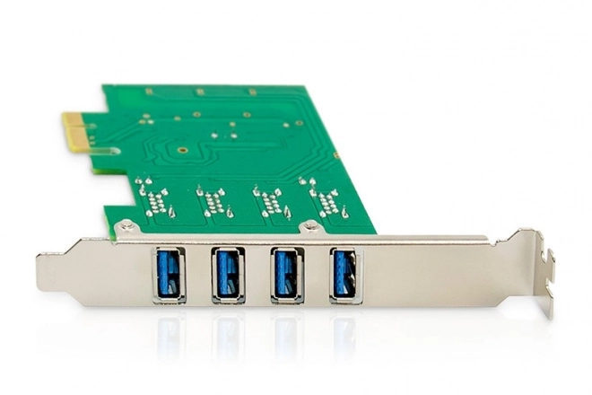 Rozšiřující karta (řadič) USB 3.0 PCI Express 4xUSB 3.0 Low Profile Čipová sada: VL805