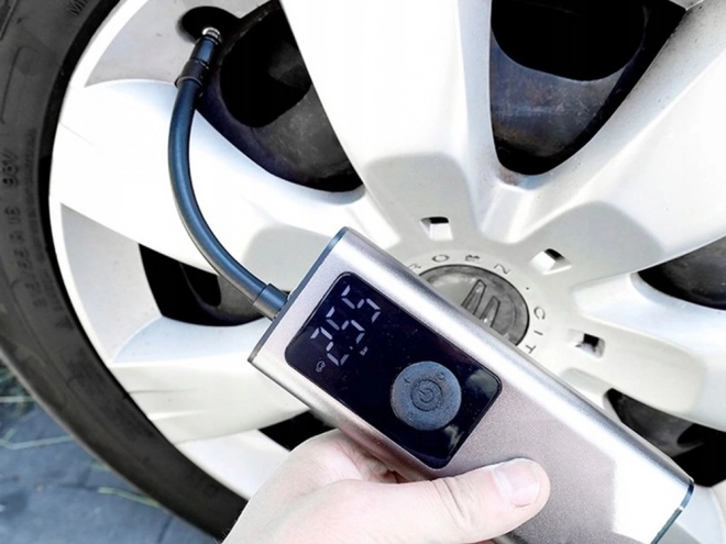 Dobíjecí čerpadlo auto a kolo s LCD elektrický kompresor