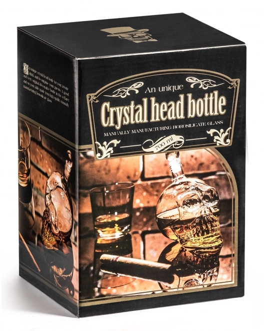 Křišťálová láhev lebka 650 ml
