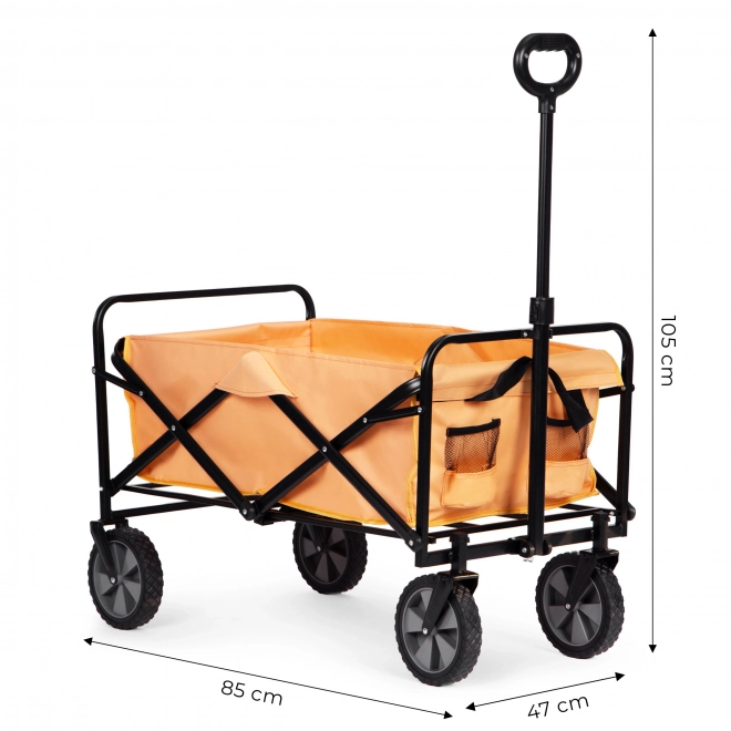 Skládací transportní vozík MultiGarden 47x105 cm, oranžový