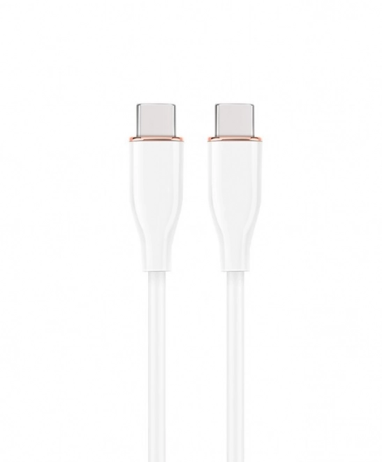 Bílý USB C na USB C kabel 1,5 m