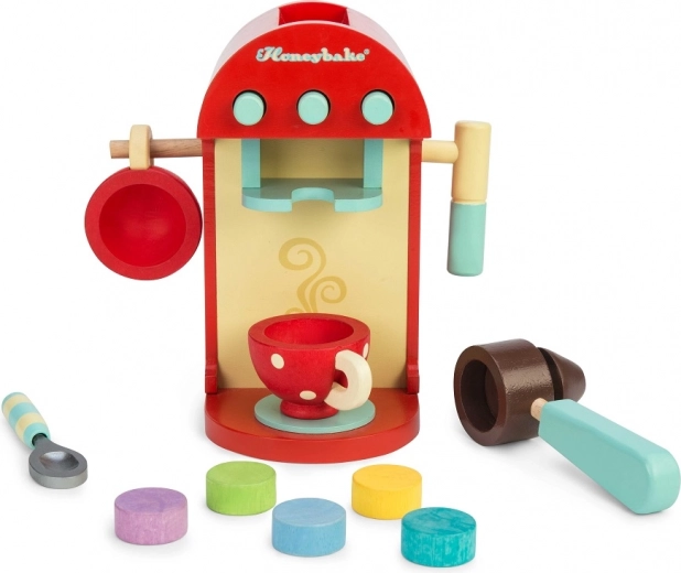 Realistická baristická hra s kapslemi a pákou