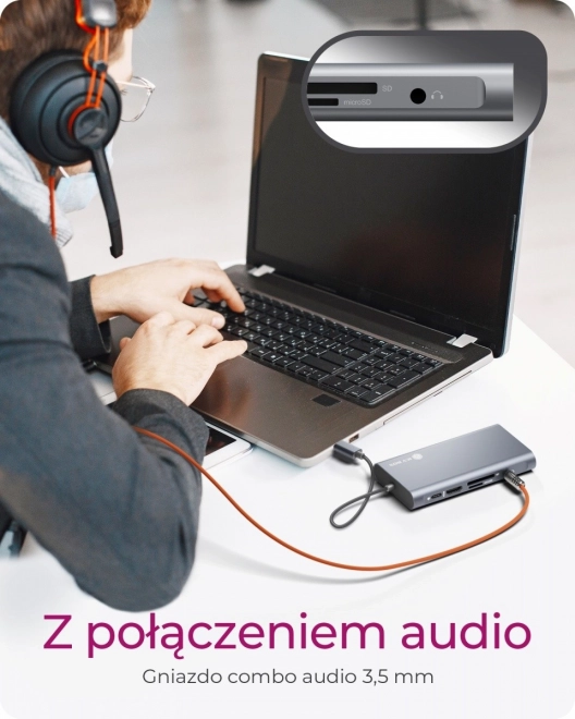 Dokovací stanice IB-DK4040-CPD TYPE-C se dvěma video rozhraními