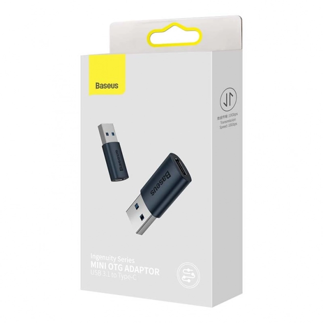 Adaptér Baseus USB-A na USB-C – Modrý