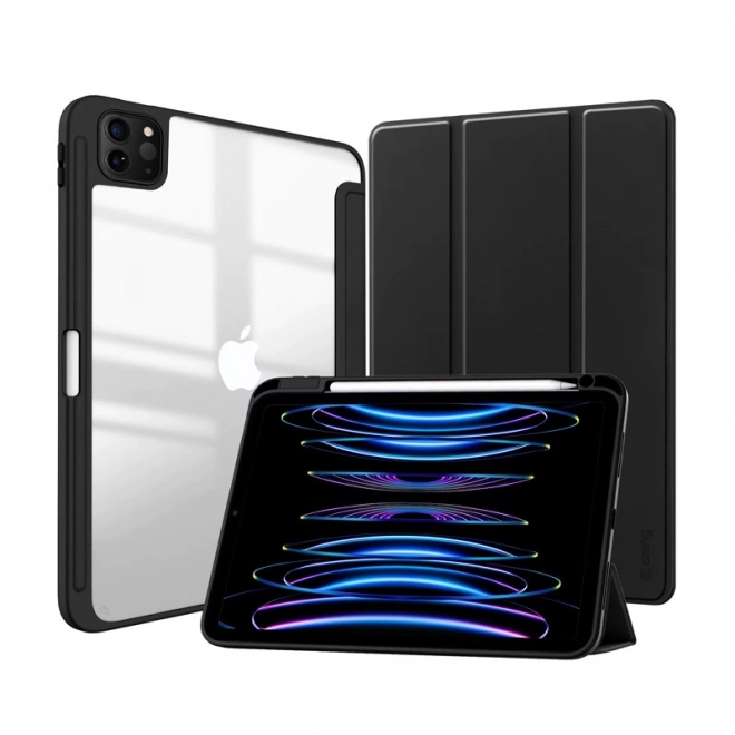 Pouzdro PrimeFolio pro iPad Pro 11 (2022-2021) iPad Air 11 M2 (2024) iPad Air 10.9 (5.-4. generace) černé/průhledné